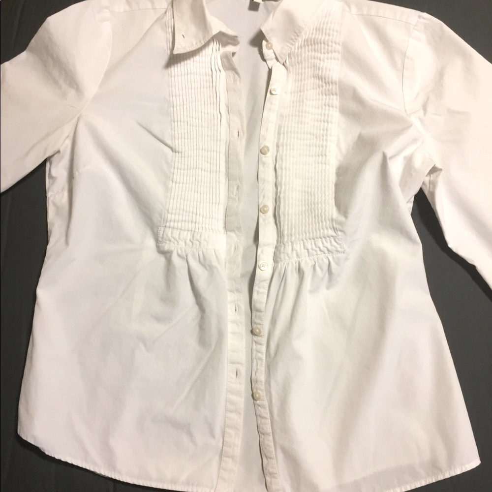 Tommy Hilfiger white tuxedo shirt
